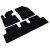 Dywaniki samochodowe Silver Citroen C4 Picasso II 5os. 2013-2018r. / Spacetourer 2018-2022r.  (czarne - SP053)