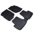 Dywaniki gumowe, korytkowe 3D, Stingray - Peugeot 207 2006-2012r. / 5el.