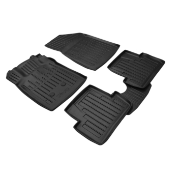 Dywaniki gumowe, korytkowe 3D, Stingray - Renault Clio III 2005-2012r. / 5 el.