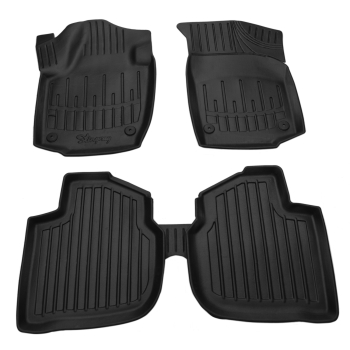 Dywaniki gumowe, korytkowe 3D, Stingray - Skoda Rapid 2012-2019r. / 5 el.