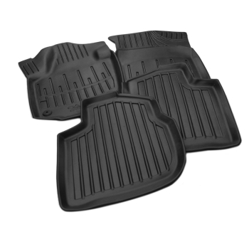 Dywaniki gumowe, korytkowe 3D, Stingray - Skoda Rapid 2012-2019r. / 5 el.