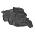 Dywaniki gumowe, korytkowe 3D, Stingray - VW Passat B8 od 2014r. / 5 el