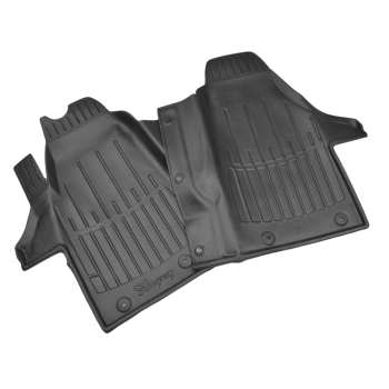 Dywaniki gumowe, korytkowe 3D, Stingray - VW T6 2015-2021r. / 2 el.