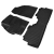Dywaniki gumowe, korytkowe 3D, Stingray - Toyota Prius V 2011-2015r. / 4 el.
