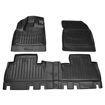 Dywaniki gumowe, korytkowe 3D, Stingray - Opel Combo E od 2018r. bez podłokietnika. / 4 el.