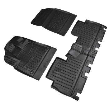 Dywaniki gumowe, korytkowe 3D, Stingray - Opel Combo E od 2018r. bez podłokietnika. / 4 el.