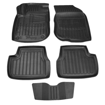 Dywaniki gumowe, korytkowe 3D, Stingray - Peugeot 2008 I 2013-2019r. / 5 el.