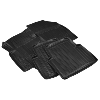 Dywaniki gumowe, korytkowe 3D, Stingray - Citroen C3 Aircross od 2017r. / 4 el.