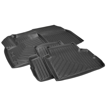 Dywaniki gumowe, korytkowe 3D, Stingray - Nissan Qashqai J12 od 2021r. / 4 el.